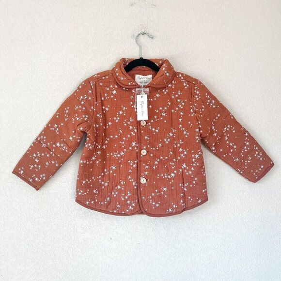 NWT! Rylee + Cru Girls Quilted Starlight Coat Size 4-5Y - Picture 1 of 3